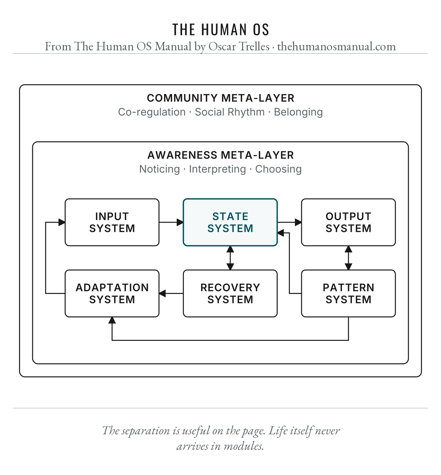 Figure 5.1, The Human Os. Detailed image description follows.
