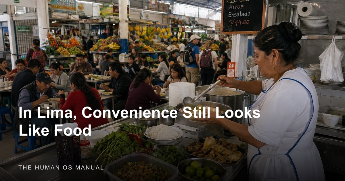 In Lima, Convenience Still Looks Like Food