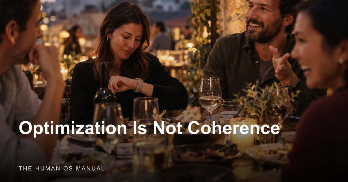 Optimization Is Not Coherence