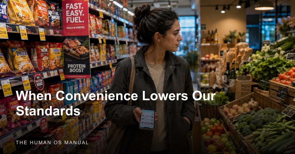 When Convenience Lowers Our Standards